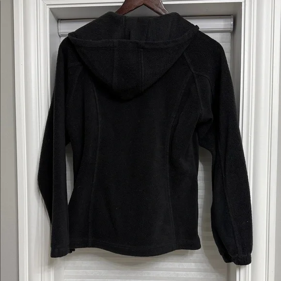Columbia Black Full-Zip Fleece Hooded Jacket - Picture 4 of 4